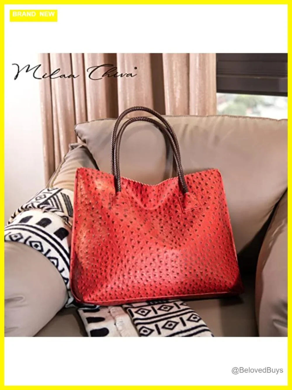 Large Vegan Leather Tote Bag with Zipper Shoulder Handbag